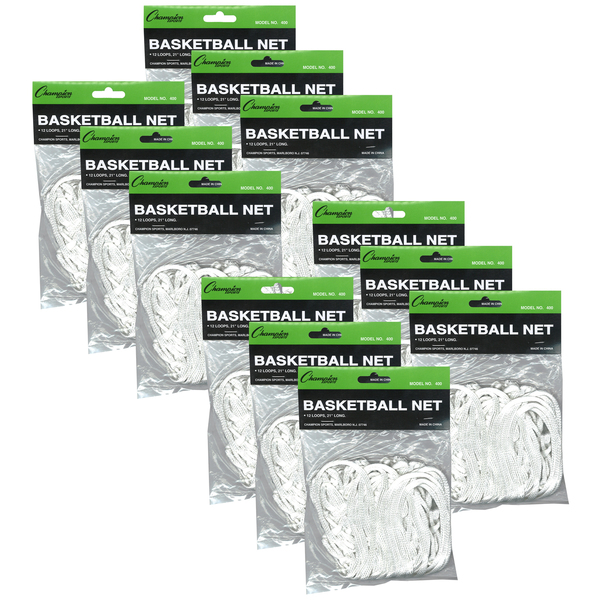 Champion Sports Basketball Net, 4mm, economy, white 400